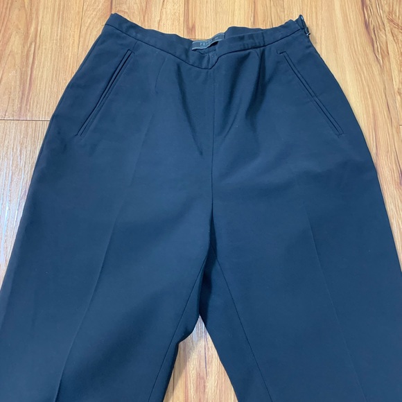 Prada Navy High Rise Straight Leg Trouser Pants - Picture 5 of 16